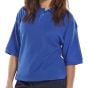 Click Polo Shirt Poly/Cotton Fabric 3 Buttons Cuffed Sleeve Royal Blue 4XL