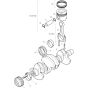 Crankshaft Assembly for HATZ 4H50T.10 Engines