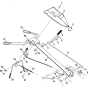 Handle & Controls Assembly for Husqvarna CRT 35 Cultivator/Tiller