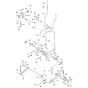 Steering Assembly -1 for Husqvarna CRT 48 Diesel Trowel