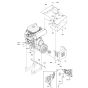 Engine Compartment Assembly -1 for Husqvarna CRT 48 Petrol Trowel