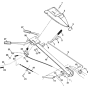 Handle & Controls Assembly for Husqvarna CRT 53 Cultivator/Tiller