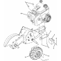 Mainframe, Right Side Assembly for Husqvarna CRT 61 Cultivator/Tiller