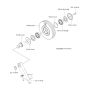 Guide Wheel Assembly for Husqvarna CS 2512 Wire Saw