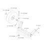 Wheel Assembly for Husqvarna CS 2512 Wire Saw