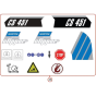 Labels for Norton Clipper CS451ET Floor Saw