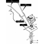 Engine Assembly for Husqvarna CT 20 Cultivator/Tiller