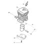 Cylinder Piston Assembly for Husqvarna 136LE Chainsaw