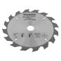 Circular Saw Blade, Standard T.C.T, 160mm x 20mm, 16 Teeth Cuts Wood - OEM No. D-16433