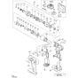 Main Assembly for Hikoki DB10DL Cordless Driver Drill