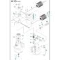 Electric Motor Assy for Husqvarna DC5500 Dust Extractor