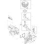 Cylinder, Piston, Crankcase and Crankshaft Assembly for Makita DCS330S-35 Chainsaws