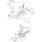 Handle and Throttle Assembly for Makita DCS340-30 Chainsaws