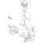 Cylinder, Piston and Crankshaft Assembly for Makita DCS390-35 Chainsaws