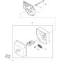 Muffler Assembly for Makita DCS400-30 Chainsaws