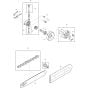 Clutch, Chain and Bar Assembly for Makita DCS430-38 Chainsaws