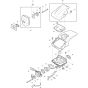 Hood Assembly for Makita DCS4300I-45 Chainsaws