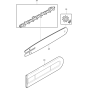 Chain and Bar Assembly For Makita DCS5200I-45 Chainsaw