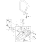 Handle and Body Assembly For Makita DCS6000I-38 Chainsaw