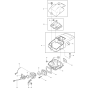 Cover and Carburetor Assembly For Makita DCS6000I-38 Chainsaw