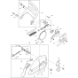 Sprocket and Top Handle Assembly For Makita DCS6401-45 Chainsaw