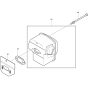 Muffler Assembly For Makita DCS9000-60 Chainsaw