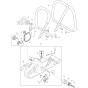 Body and Handle Assembly For Makita DCS9010-74 Chainsaw