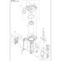 Housing Assy for Husqvarna DE110H Dust Extractor