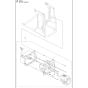 Battery Box Assy for Husqvarna DE110iH Dust Extractor