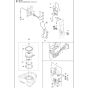 Electrical Assy 2 for Husqvarna DE110SH Dust Extractor