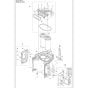 Housing Assy 2 for Husqvarna DE120H-PACE Dust Extractor