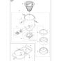 Tank Assy for Husqvarna DE130H Dust Extractor