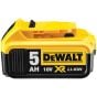 DCB184 XR Slide Battery Pack 18 Volt 5.0Ah Li-Ion by DEWALT - DCB184