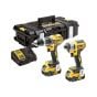 DEWALT DCK2500P2B XR Brushless Tool Connect Twin Pack 18V 2 x 5.0Ah Li-ion