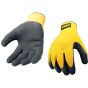 DPG70L Yellow Knit Back Latex Gloves - Large by DEWALT - DPG70L