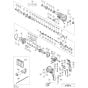 Main Assembly for Hikoki DH28PX Rotary Hammer Drill