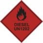 Diesel UN1202 Hazard Warning Diamond Label