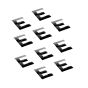 Letter E - Black Digit (10 Pack)