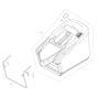 Grass Catcher Assembly for Makita DLM431 Mower