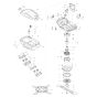 Battery, Motor Assembly for Makita DLM533 Mower