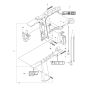 Rear Handle Assembly for Husqvarna DM 230 Core Drill