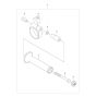 Front Handle Assembly for Husqvarna DM 230 Core Drill