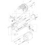 Motor Assembly -1 for Husqvarna DM 230 Core Drill