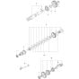 Gearbox Assembly -1 for Husqvarna DM 280 Core Drill