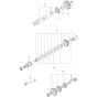 Gearbox Assembly -1 for Husqvarna DM 340 Core Drill