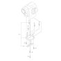 Motor Bracket Assembly for Husqvarna DM 400 Core Drill