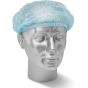 Disposable Mob Cap Fully Elasticated Soft Hair Net One Size Box 1000 Blue