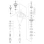 Gearbox Assembly for Husqvarna DMS 240 Drill Stands & Unit