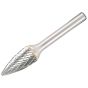 P813 Solid Carbide Bright Rotary Burr Pointed Tree