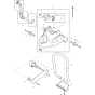 Handle Assembly for Makita DPC6200 Disc Cutter